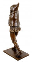 Fruchtbarkeitsgott Priapus - Zweiteilige erotische Bronzefigur - signiert
