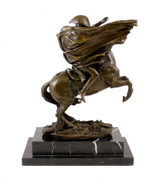 Bronzefigur - Napoleon Bonaparte zu Pferde - signiert Claude