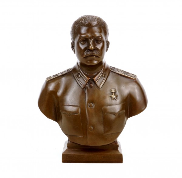 Josef Stalin Büste (1953) - signiert - Bronze Büste - Militaria kaufen