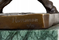 Mythologische Bronze - Entführung der Europa - sign. Hussmann