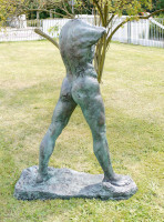 Großbronze Torso - The Walking Man - 1900, sign. Auguste Rodin