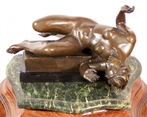Moderne Bronzefigur - La Rivière - von Aristide Maillol - signiert 