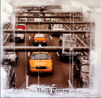 New York Traffic - Acryl Ölgemälde auf Leinwand - M. Klein