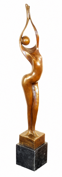 Moderne Kunst Statue - Bronze Akt Skulptur - signiert Milo