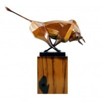 Moderner Bronze Stier von Martin Klein - Bulle - Limitierte Bronzefigur Moderner Bronze Stier von Martin Klein - Bulle - Limitierte Bronzefigur