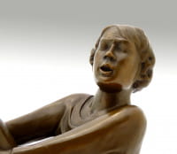 Moderne Bronzefigur - Der singende Mann - Ernst Barlach - 1928
