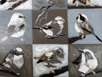 Vogelperspektive – Kleines Gemälde – Martin Klein
