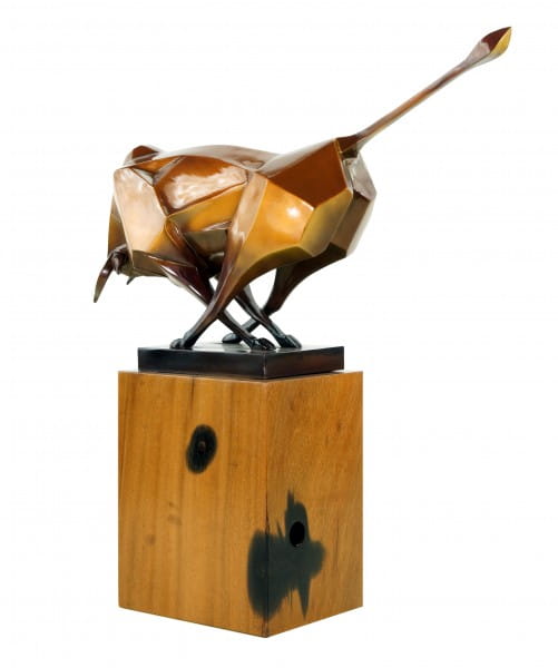 Moderner Bronze Stier von Martin Klein - Bulle - Limitierte Bronzefigur