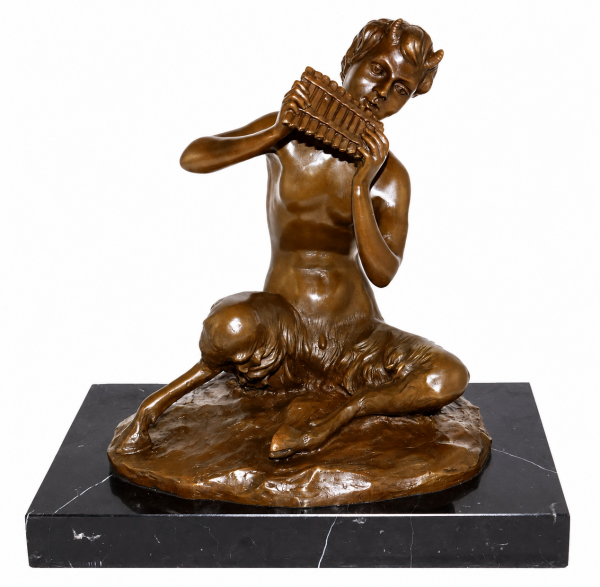 Satyr - Faun spielt Panflöte - Faun Fabelwesen
