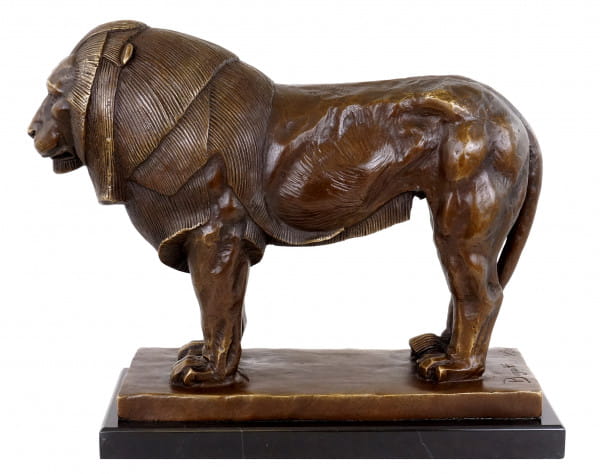 Stolzer Bronze Löwe - Löwenskulptur - Rembrandt Bugatti
