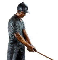 Moderne Bronze Skulptur Golfer - limitiert - Große Golfspieler Statue