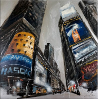 New York - Times Square - Öl/Acryl auf Leinwand - Martin Klein