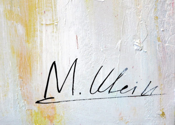 Abstraktes Moderne Kunst Acrylbild - Bunt - signiert M. Klein