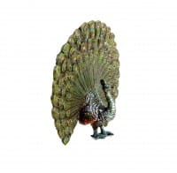 Wiener Bronze Pfau - gestempelt - Tierfigur - Miniaturbronze