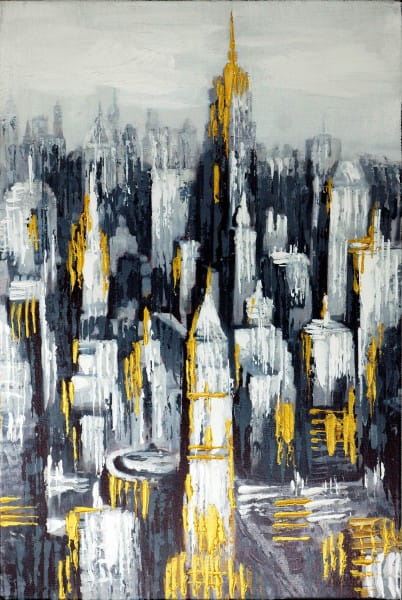 Manhattan II Gemälde – New York Bild – Martin Klein – Skyline 