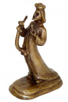 Erotik Wiener Bronze - König mit Riesenphallus - signiert Duprè