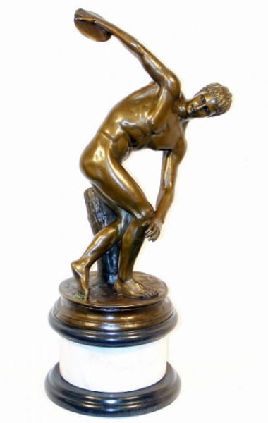 Griechische Mythologie Bronzefigur - Der Diskuswerfer von Myron