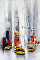 New York - Taxi.... Taxi - Modernes Gemälde - Martin Klein