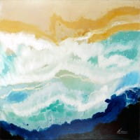 Desert Waves I – Abstraktes Gemälde – Martin Klein – Moderne Kunst