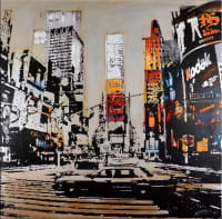 Schablonendruck - Times Square in New York - Martin Klein