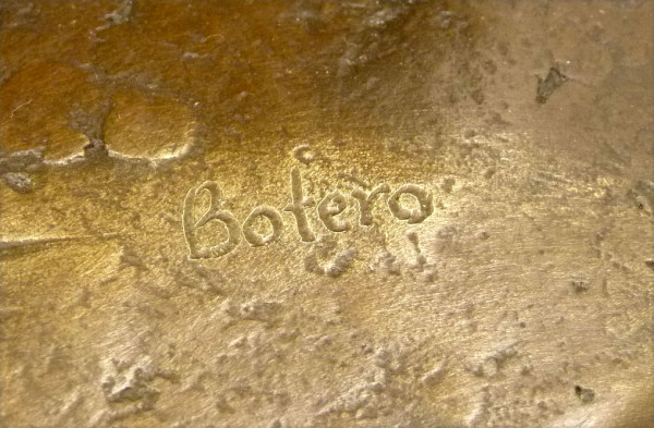 Moderne Bronzeskulptur - Family - signiert Botero