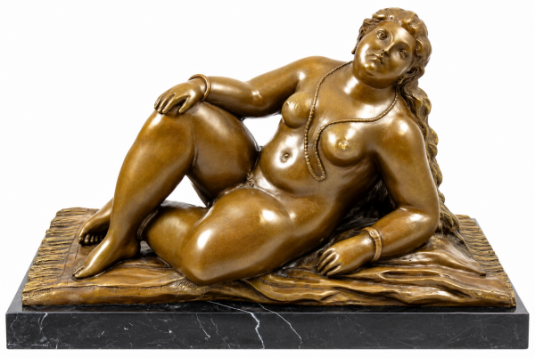 Bronzefigur - La Playa - Fernando Botero - Skulptur