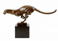 Tierskulptur - Gepard - hochwertige Bronze - sign. Milo