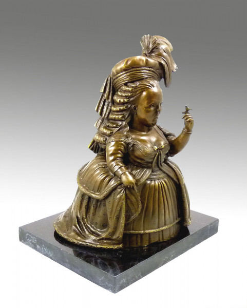 Moderne Bronzeskulptur - Marie Antoinette - signiert Botero