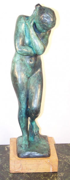 Moderne Bronzeskulptur - Eve - Auguste Rodin