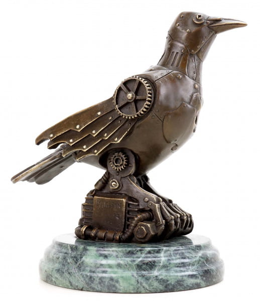 Steam Punk Figur - Vogel Bronze - Moderne Kunst - Martin Klein