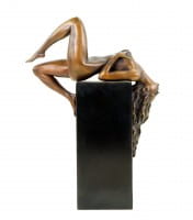 Erotika Bronzefigur - Liegender Frauenakt - limitiert - signiert Martin Klein