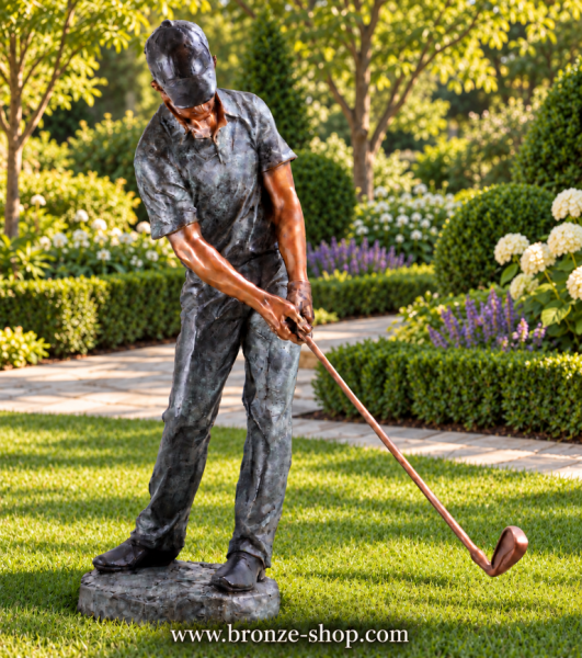 Golfer statue für den außenbereich - gartenskulptur Golf