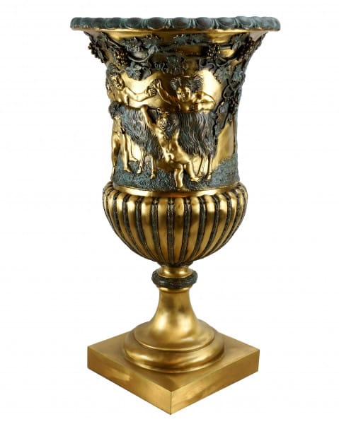 XXL Jugendstil Amphore - Große Vase aus Bronze - signiert Lorenzl