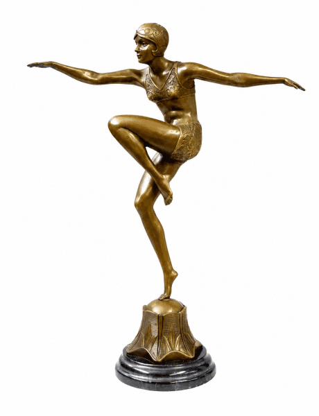 Bronzefigur Art Deco - Con Brio - Ferdinand Preiss