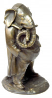 Wiener Bronze, Streichholzständer - Elefant im Frack, Stevens F.