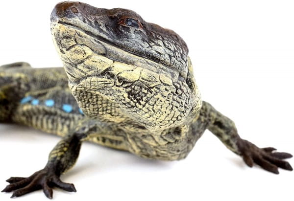 Wiener Bronze - Echse - Leguan - Reptil - authentische Tierfigur - Handbemalt