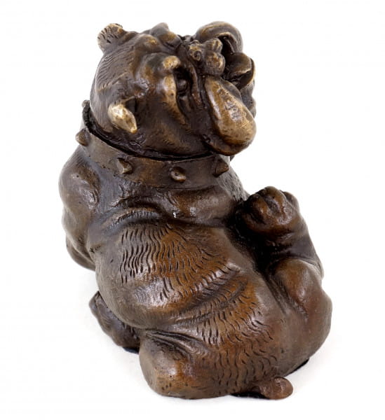 Tierbronze - Kratzende Englische Bulldogge - Wiener Bronze