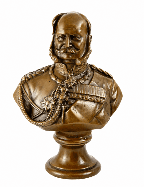 Wilhelm 1. - Bronze Statue - Signiert - bronze büste antik