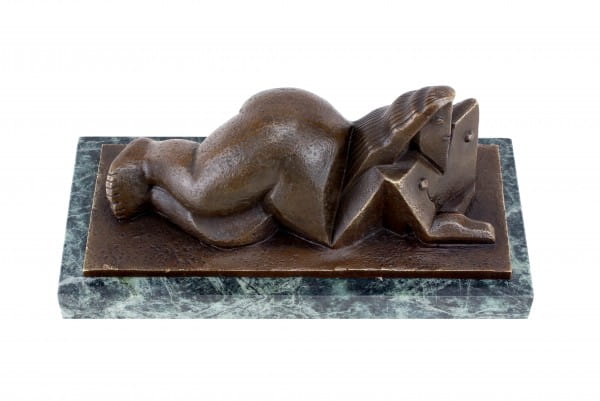 Kubistische Akt Skulptur - signiert Lipchitz - Kubistische Bronze
