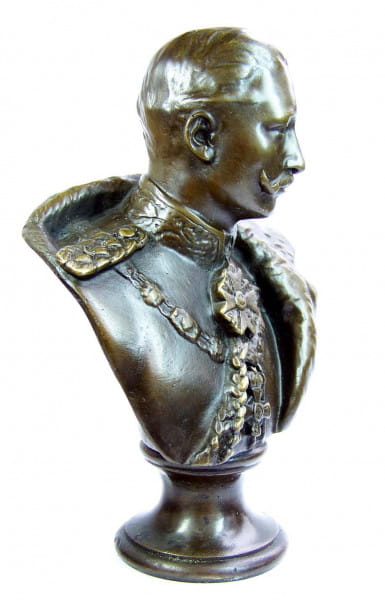 Kaiser Wilhelm der 2. -Bronze Büste Deutsches Kaiserreich, sign.