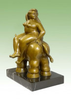 Prächtige Bronze Skulptur - Rapto de Europe - nach Fernando Botero