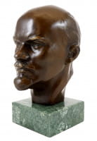 Bronzestatue - Wladimir Iljitsch Lenin - signiert