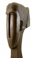 Bronzekopf - Woman's Head (1912), sign. Amedeo Modigliani