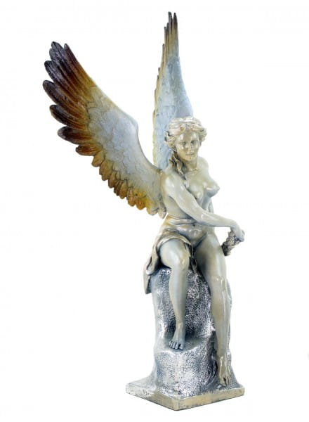 Große Limitierte Engel Statue aus Bronze - signiert Thorvaldsen