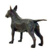Tierfigur - Bullterrier - Hundestatue - Milo - Bronze Miniatur - Hund