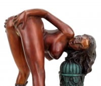 Erotik Girl Lola in High Heels - signiert J. Patoue - Erotische Figur