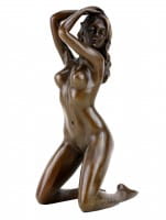 Erotik Girl Jenna - Frauenakt - Erotische Bronzefigur - sign. Patoue