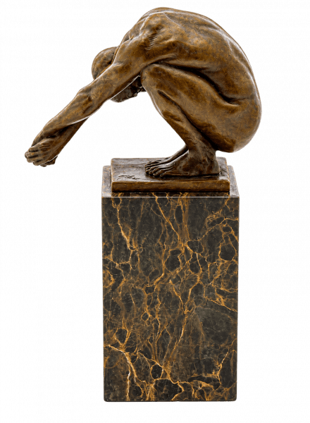 Abstrakte Skulptur in Bronze - Der Kopfsprung - Milo - Kunst Kaufen