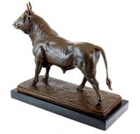 Tierbronze - Stier / Bulle / Taurus Skulptur - signiert Bonheur