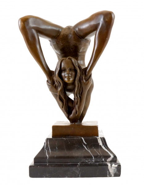 Erotische Bronzestatue - Schlangenfrau - J. Patoue